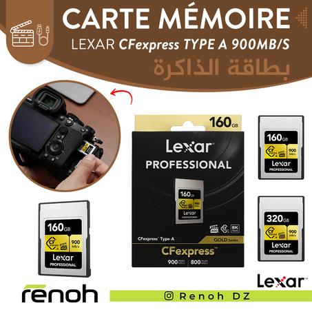 Carte Mémoire LEXAR CFexpress TYPE A 900MB/S GOLD