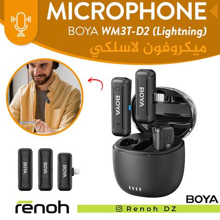 Microphone Sans-Fil BOYA WM3T-D2 (Pour iPhone/iPad) 'NEW'