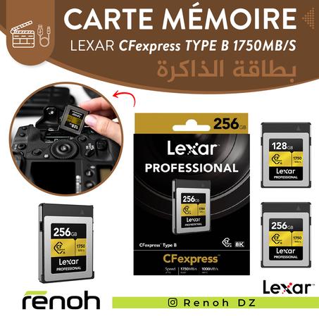 Carte Mémoire LEXAR CFexpress TYPE B 1750MB/S GOLD