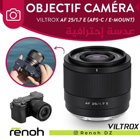 Objectif Caméra VILTROX AF 25/1.7 E (APS-C / E-MOUNT) 'NEW'