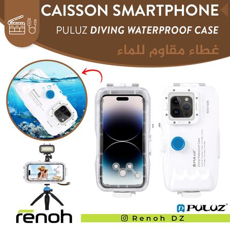 Caisson Smartphone PULUZ DIVING WATERPROOF CASE Pour iPhone 11...15 (Modéles Pro Max/Plus)