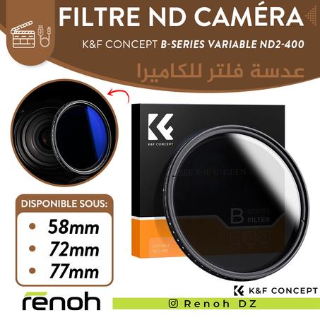 Filtre ND Pour Caméra K&F CONCEPT B-SERIES VARIABLE ND2-400 'NEW'