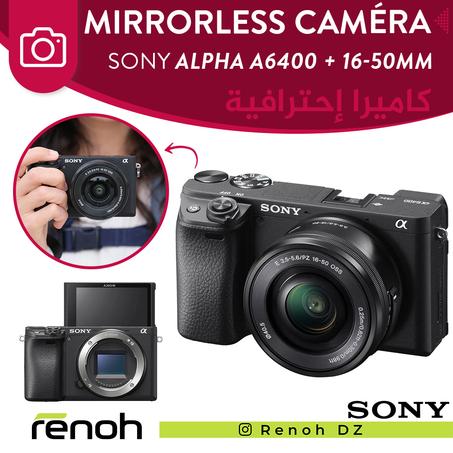 Mirrorless Caméra SONY ALPHA A6400 + 16-50mm 'NEW'