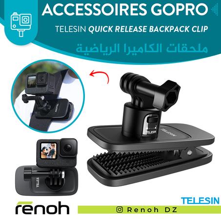 Accéssoires Gopro TELESIN QUICK RELEASE BACKPACK CLIP 'NEW'