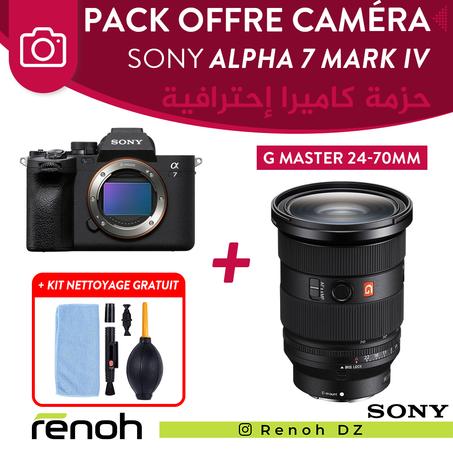 Pack (Kit) Caméra SONY ALPHA 7 MARK IV + Objectif G MASTER 24-70mm F2.8 GM 'NEW'
