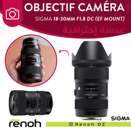 Objectif Caméra SIGMA 18-30mm F1.8 DC (EF MOUNT) 'NEW'