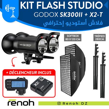 Kit Flash Studio GODOX SK300II Avec Déclencheur X2-T Inclu 'NEW'