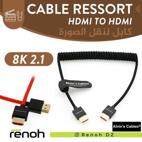 Cable Ressort ALVIN'S CABLE HDMI-HDMI 8K 2.1