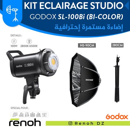Kit Eclairage Studio GODOX SL100Bi (Neewer 90cm) 'NEW'