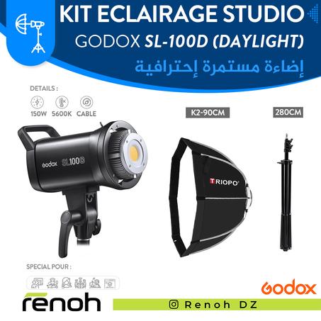 Kit Eclairage Studio GODOX SL100D (K2-90cm) 'NEW'