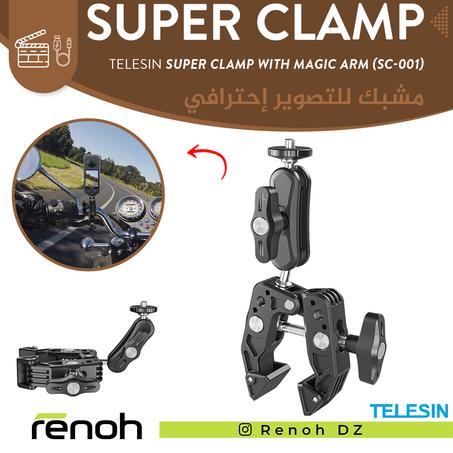 Super Clamp TELESIN SUPER CLAMP WITH MAGIC ARM (SC-001) 'NEW'
