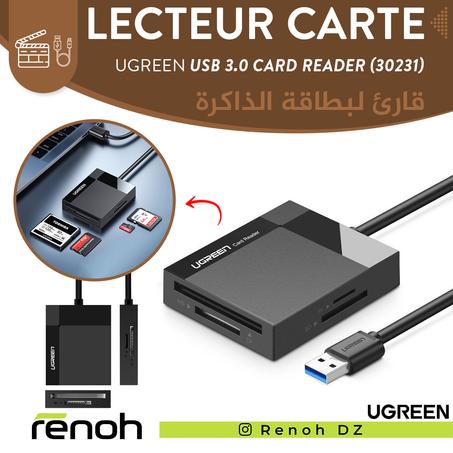 Lecteur Carte Mémoire UGREEN USB 3.0 4-in-1 MULTIFUNCTION (30231) 'NEW'