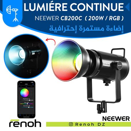 Lumiére Continue COB NEEWER CB200C (200W / RGB) 'NEW'
