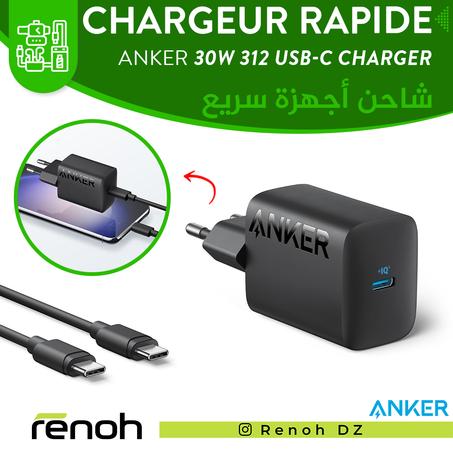 Chargeur Rapide ANKER 30W 312 USB-C CHARGER (B2640) 'NEW'