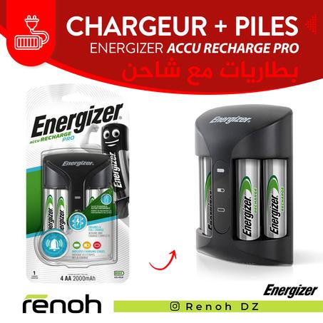 Energizer piles rechargables pro chargeur + 4 piles 2000mAh