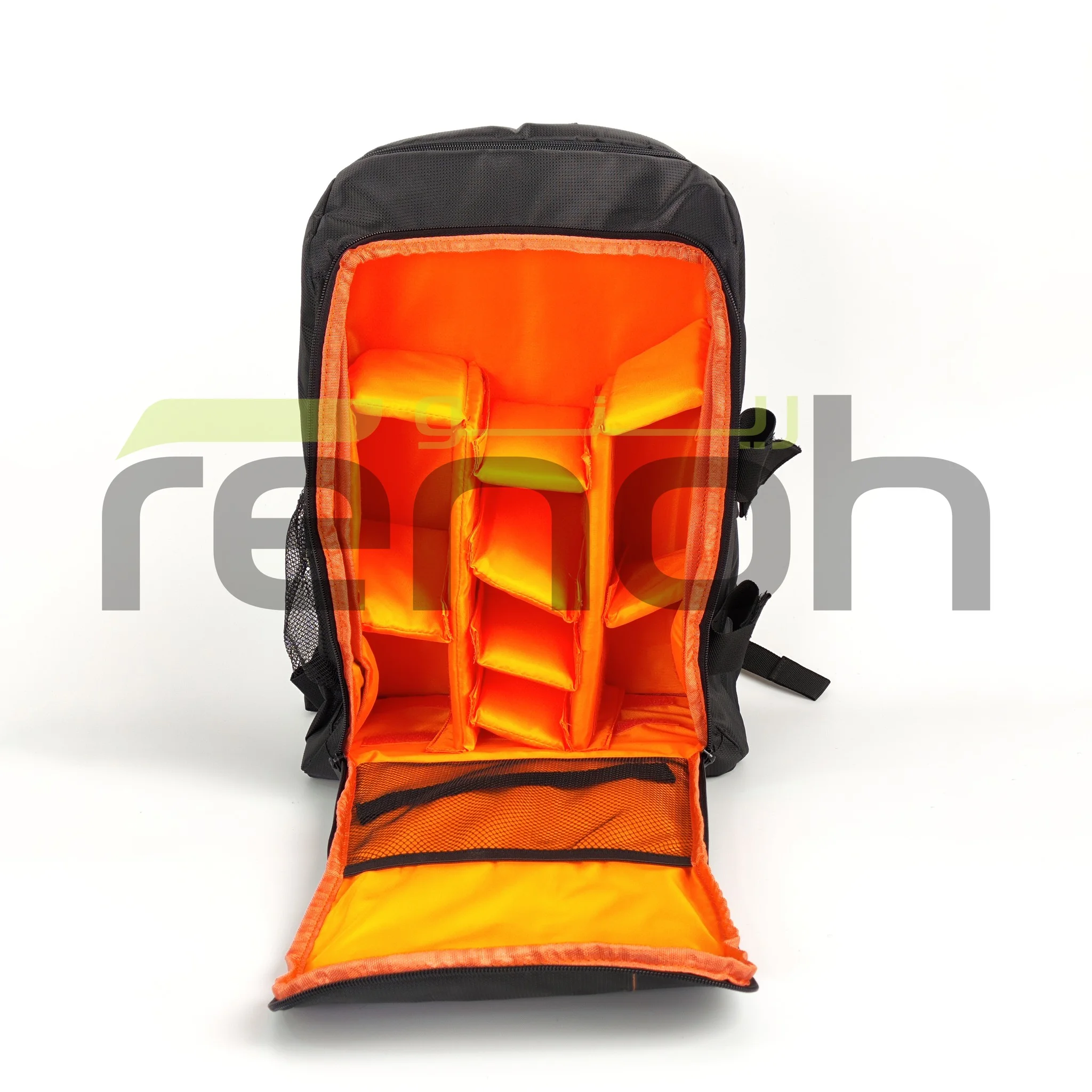 Sac à dos pour appareil photo 290 x 410 x 150 mm 10 poches Intérieures Noir/Oran