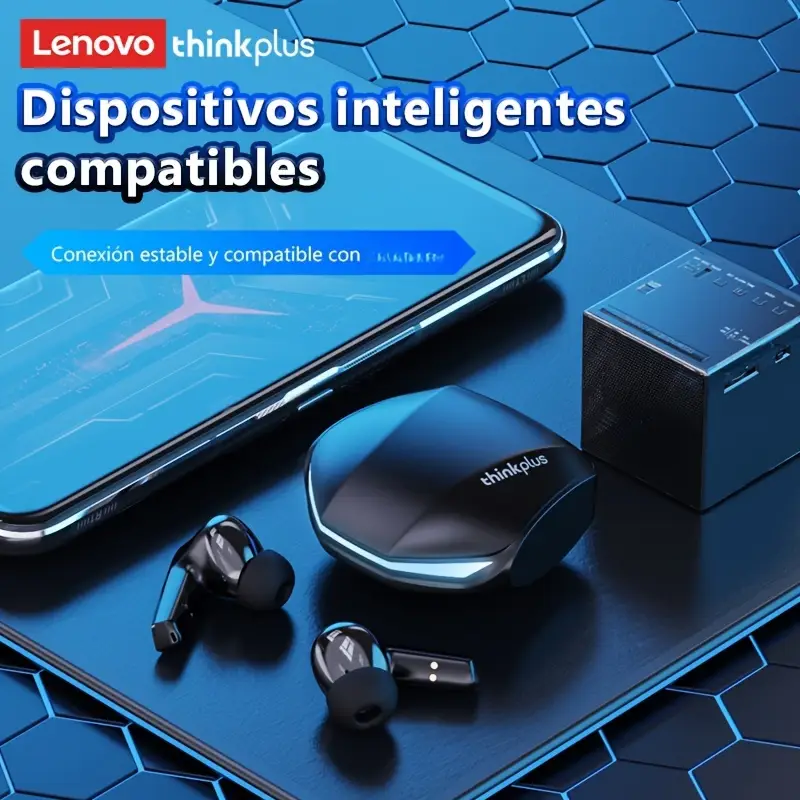سماعات أذن لينوفو ثينكبلاس GM2 برو لاسلكية مع إلغاء الضوضاء الذكي - صوت عالي الدقة، بطارية قابلة للشحن، سماعات أذن لاسلكية