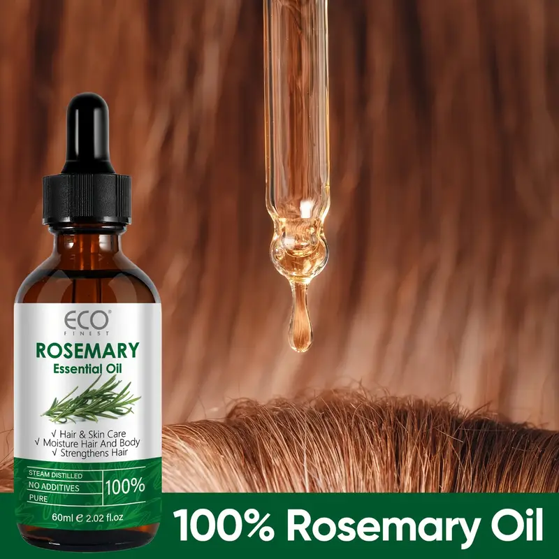 زيت الروزماري الأساسي للعناية بالشعر والبشرة  من Eco Finest 【زيت عطري نقي وطبيعي بنسبة 100%】