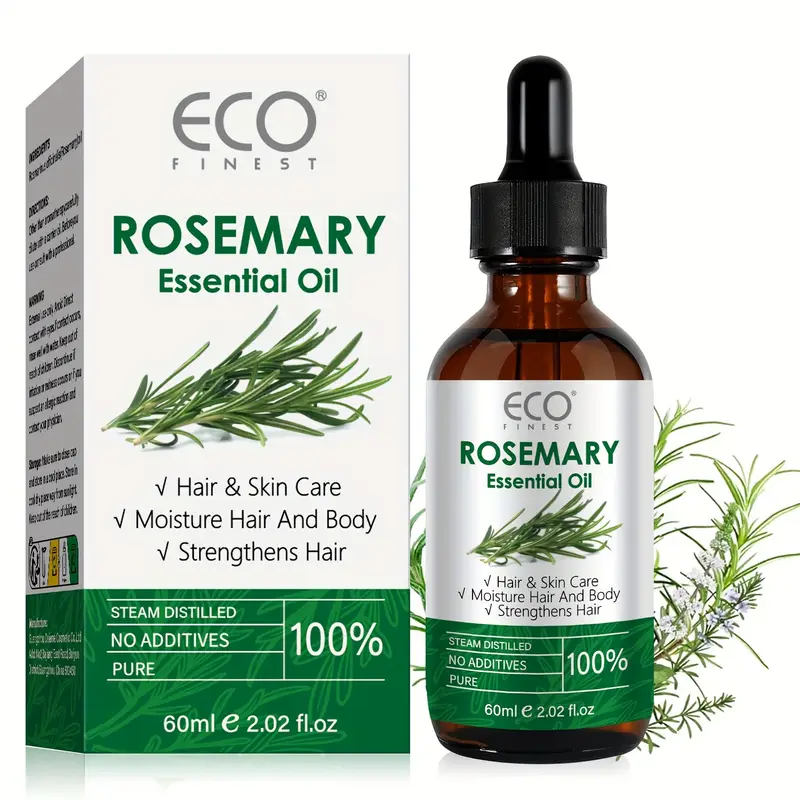 زيت الروزماري الأساسي للعناية بالشعر والبشرة  من Eco Finest 【زيت عطري نقي وطبيعي بنسبة 100%】