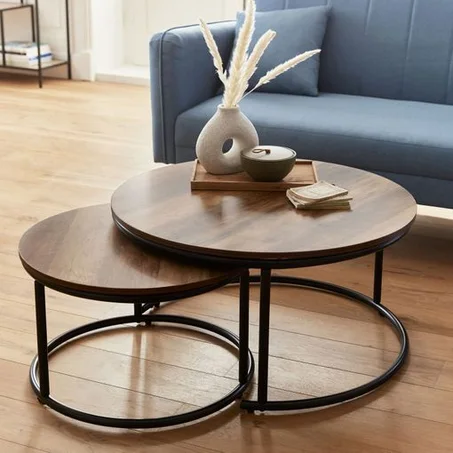 coffe table effet noyer