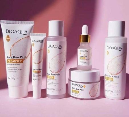 منتج العناية بالبشرة "BIOAQUA Rice Raw Pulp"🙆🏻‍♀️