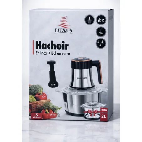 LUXUS Hachoir 1000W – Performance et Élégance dans Votre Cuisine
