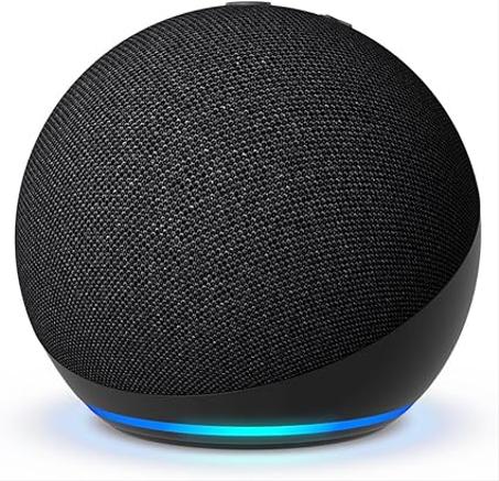 Amazon Echo Dot (modelo más nuevo), altavoz Alexa con sonido vibrante, ideal para dormitorios, comedores y oficinas, color carbón