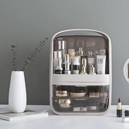 صندوق تخزين مستحضرات التجميل المحمولة
