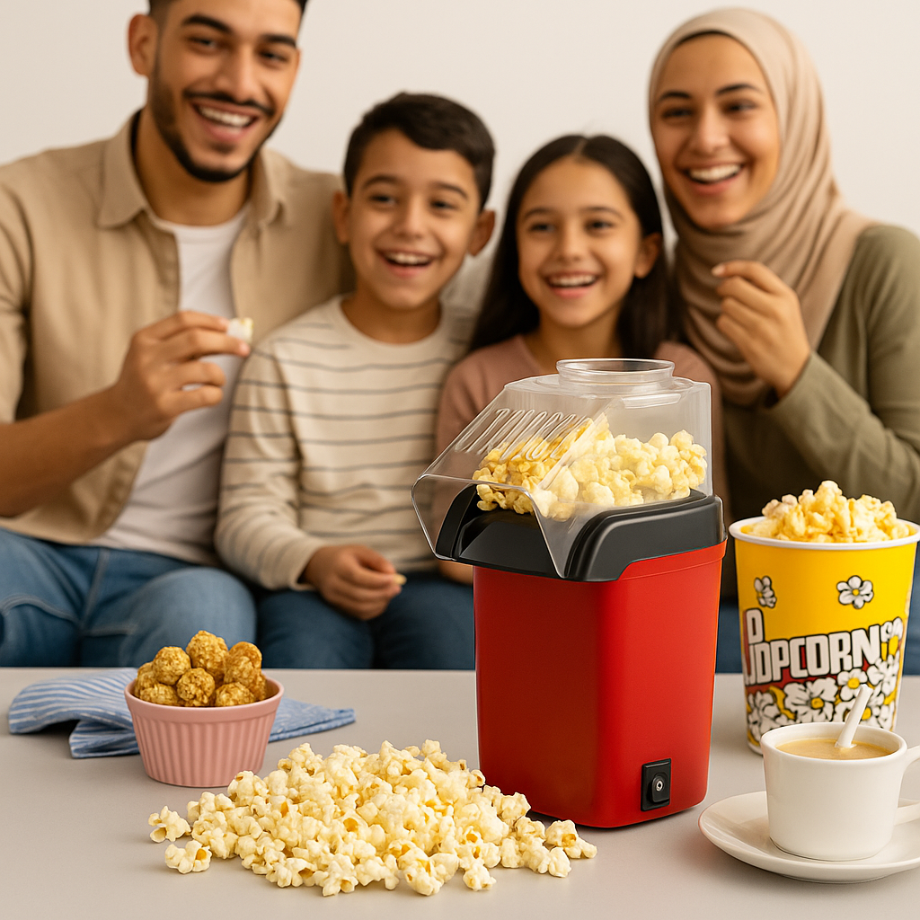 آلة صنع الفشار الكهربائية الصغيرة من سينبو، آلة فشار أوتوماتيكية بالكامل