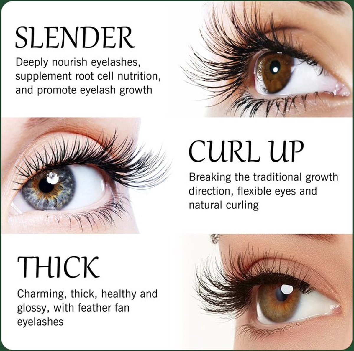 سيروم iBeaLee لتكثيف وتطويل الرموش بشكل طبيعي (8 مل)