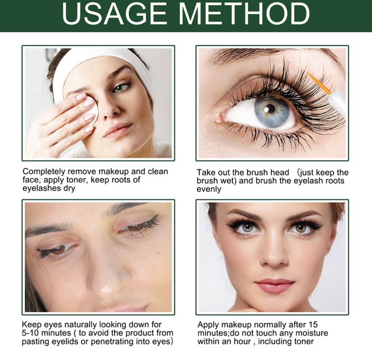 سيروم iBeaLee لتكثيف وتطويل الرموش بشكل طبيعي (8 مل)