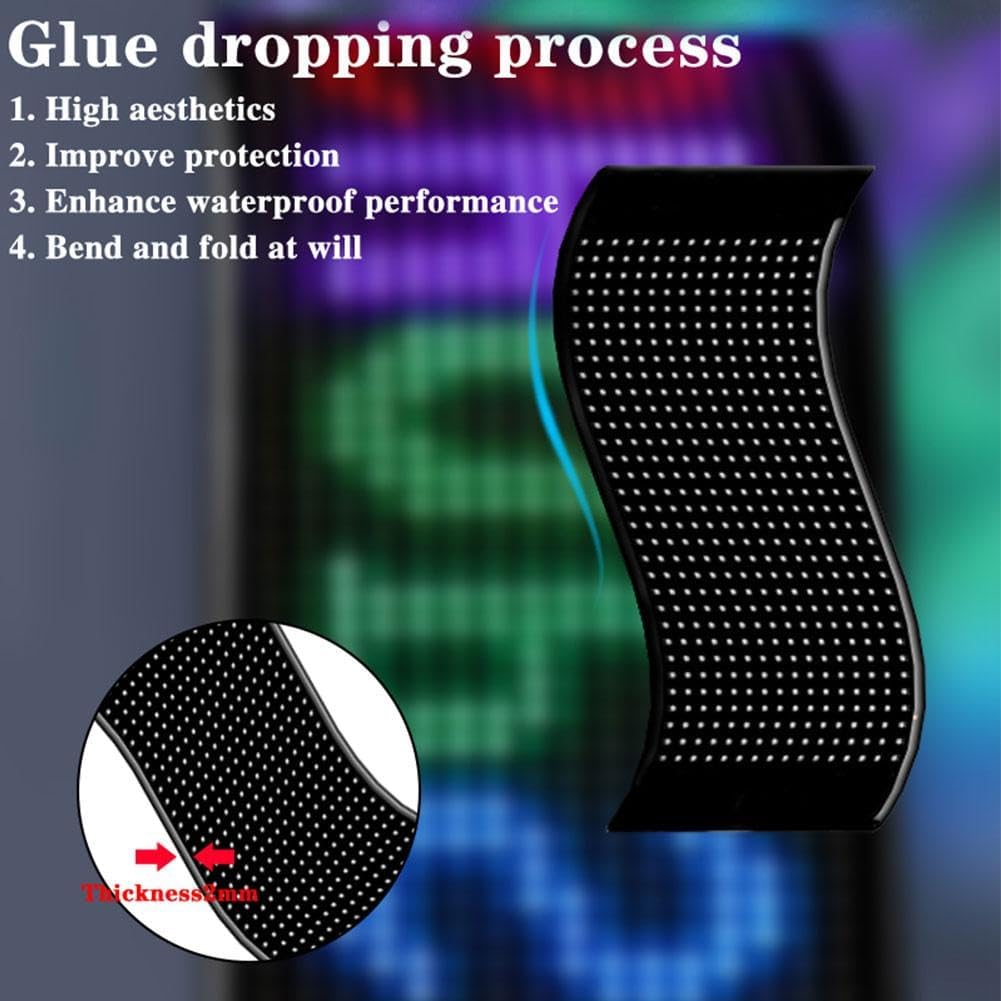 لوحة LED إعلانية مضيئة ومتعددة الاستخدامات لوحة عرض LED متحركة وقابلة للبرمجة، مثالية للسيارات، الشاحنات، المحال التجارية، أو أي نشاط يحتاج إلى لفت الانتباه