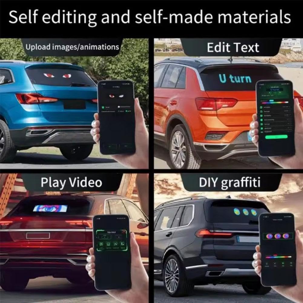 لوحة LED إعلانية مضيئة ومتعددة الاستخدامات لوحة عرض LED متحركة وقابلة للبرمجة، مثالية للسيارات، الشاحنات، المحال التجارية، أو أي نشاط يحتاج إلى لفت الانتباه