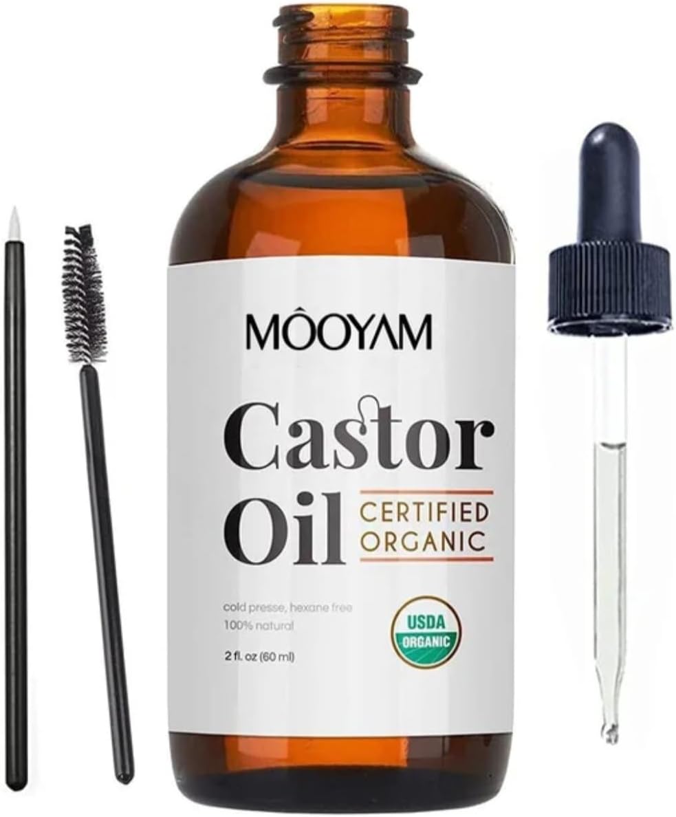 زيت الخروع العضوي من مويام – معتمد و100٪ طبيعي