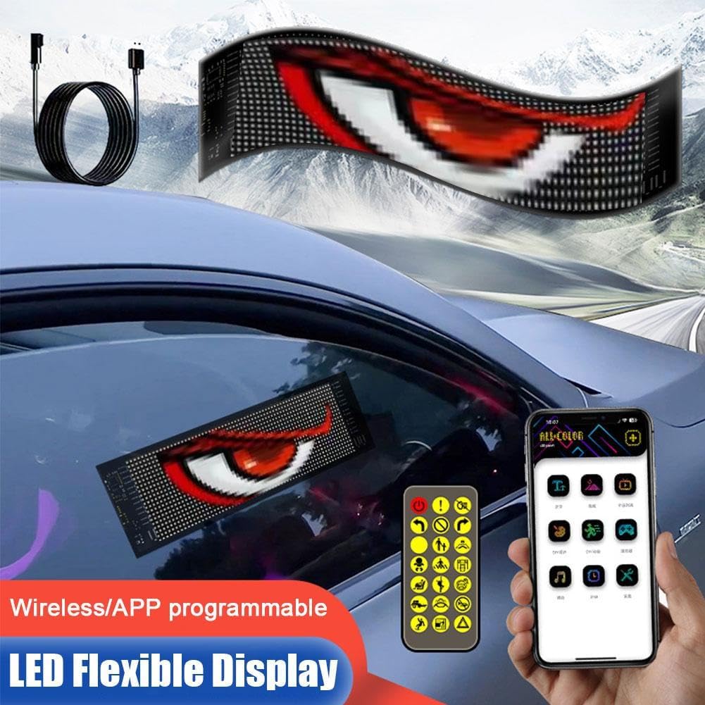 لوحة LED إعلانية مضيئة ومتعددة الاستخدامات لوحة عرض LED متحركة وقابلة للبرمجة، مثالية للسيارات، الشاحنات، المحال التجارية، أو أي نشاط يحتاج إلى لفت الانتباه