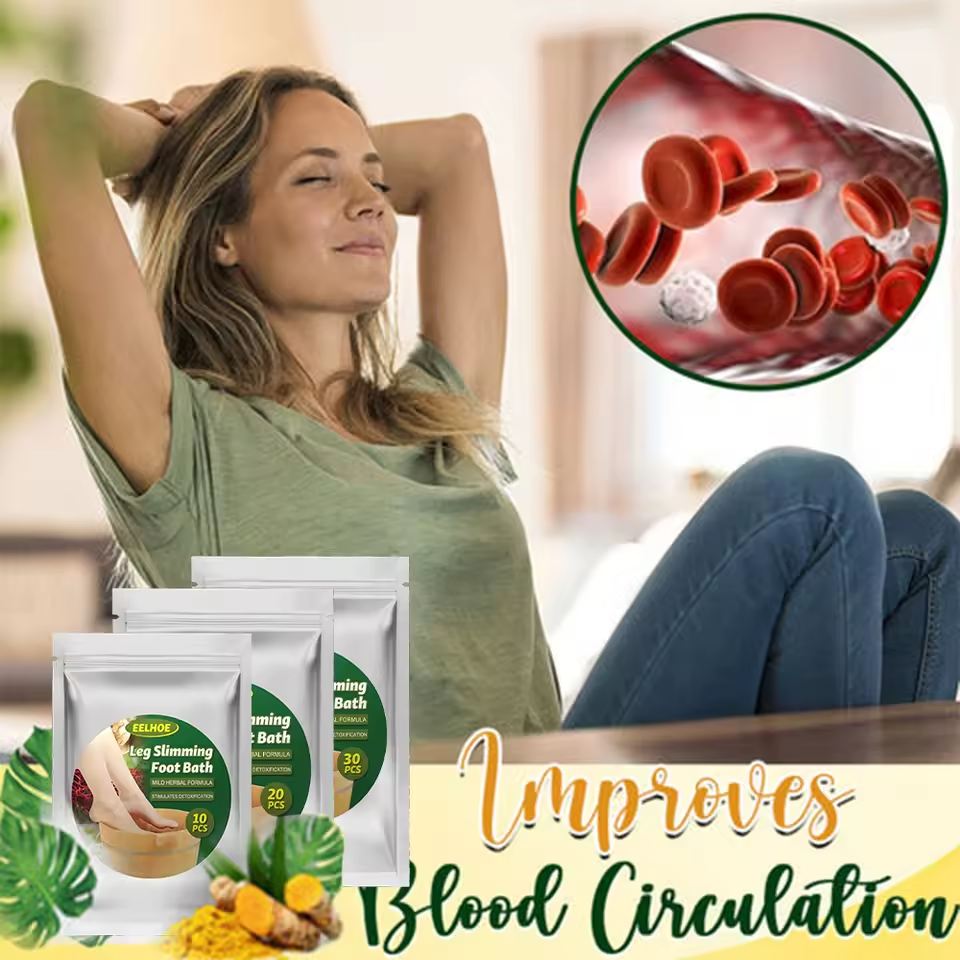 إيلهو 10 قطعة – أكياس حمام القدم بالزنجبيل | تنظيف، تخسيس، وراحة فورية