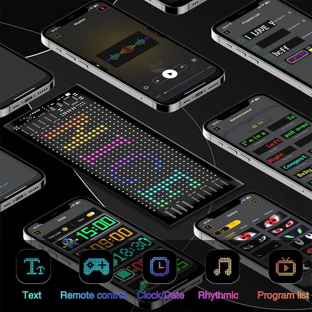 لوحة LED إعلانية مضيئة ومتعددة الاستخدامات لوحة عرض LED متحركة وقابلة للبرمجة، مثالية للسيارات، الشاحنات، المحال التجارية، أو أي نشاط يحتاج إلى لفت الانتباه