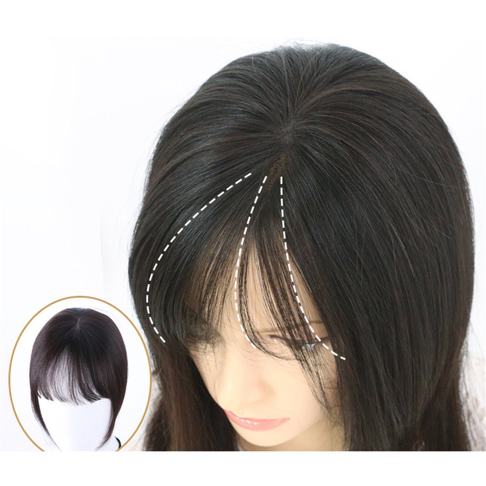 شعر أمامي مستعار للنساء وهو عبارة عن قطعة شعر مستعار تتميز بخط أمامي طبيعي جداً، مما يعطي انطباعاً بأن الشعر ينمو من فروة الرأس مباشرة.