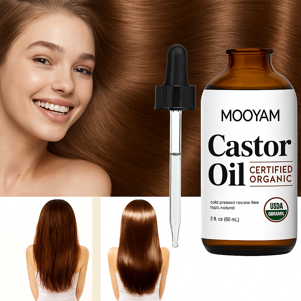 زيت الخروع العضوي من مويام – معتمد و100٪ طبيعي