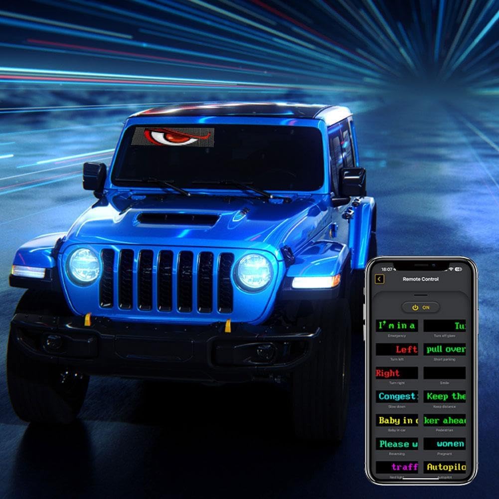 لوحة LED إعلانية مضيئة ومتعددة الاستخدامات لوحة عرض LED متحركة وقابلة للبرمجة، مثالية للسيارات، الشاحنات، المحال التجارية، أو أي نشاط يحتاج إلى لفت الانتباه