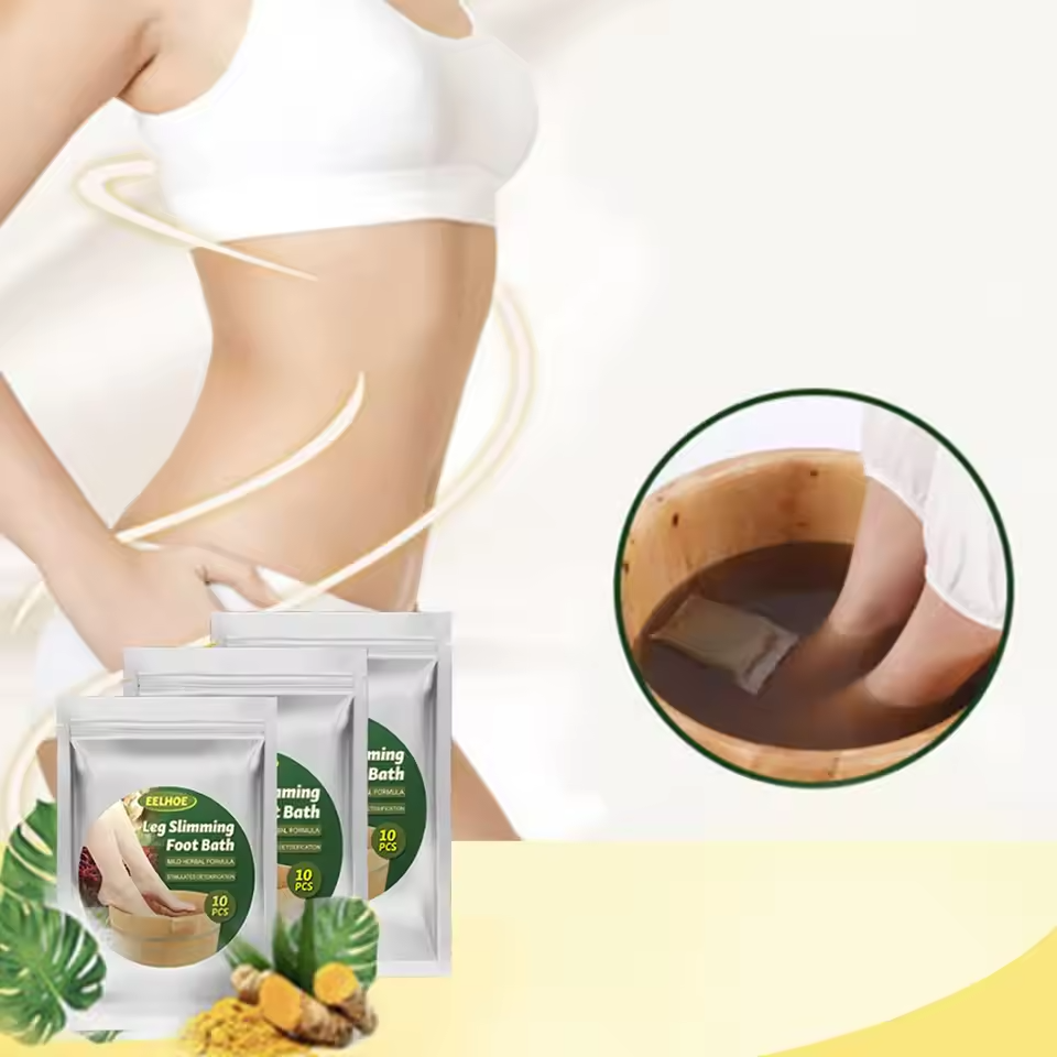 إيلهو 10 قطعة – أكياس حمام القدم بالزنجبيل | تنظيف، تخسيس، وراحة فورية