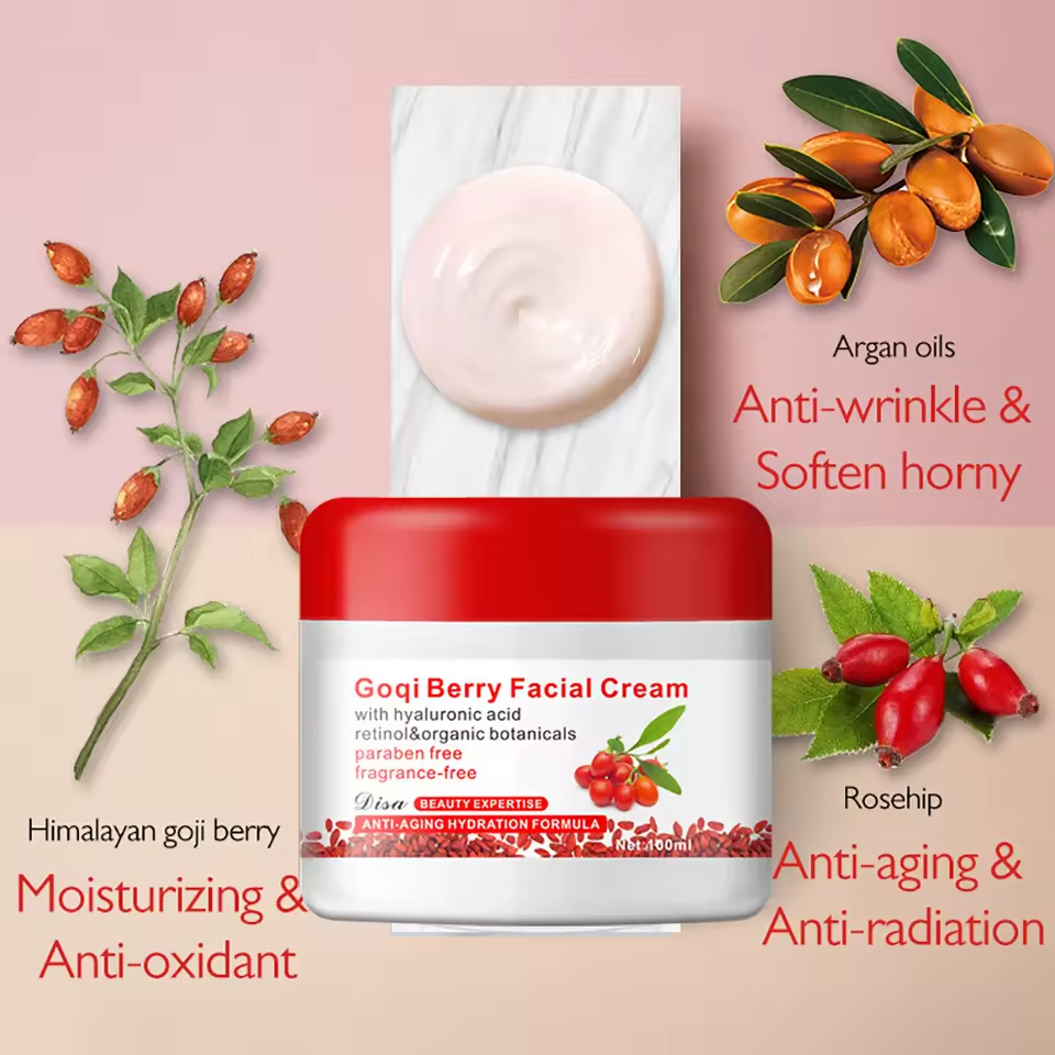 Gogi Berry Facial Cream | كريم جوجي بيري للوجه بحمض الهيالورونيك والريتينول
