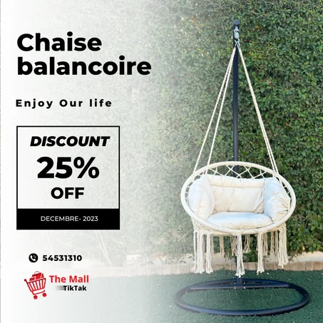 Chaise balançoire suspendu