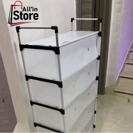 خزانة أحذية عصرية شفافة بتصميم أنيق