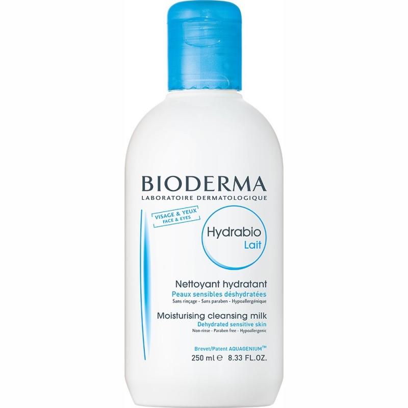 BIODERMA HYDRABIO PEAUX SENSIBLES LAIT DÉMAQUILLANT 250ML