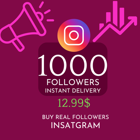 1,000 Instagram Followers – Fast & Secure Delivery