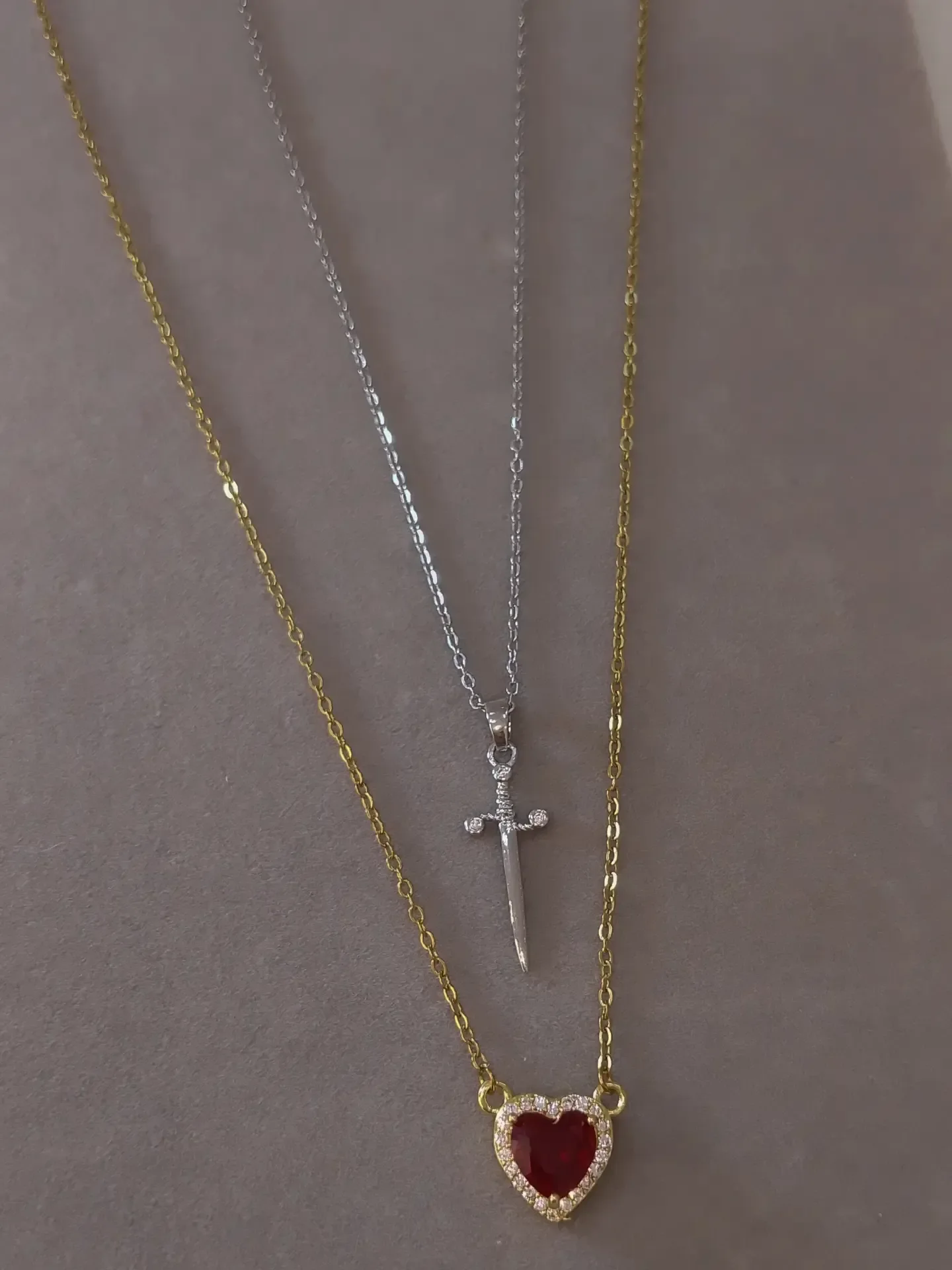 Couple necklace ❤️⚔️