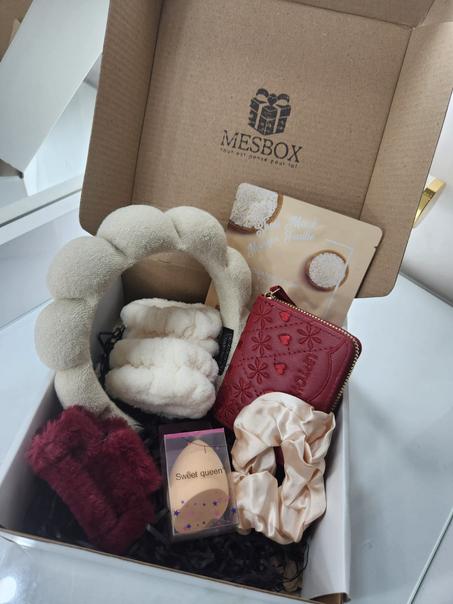 🤎 Boxe Beige & Grenat – Douceur et Élégance 🤎 (6 articles)