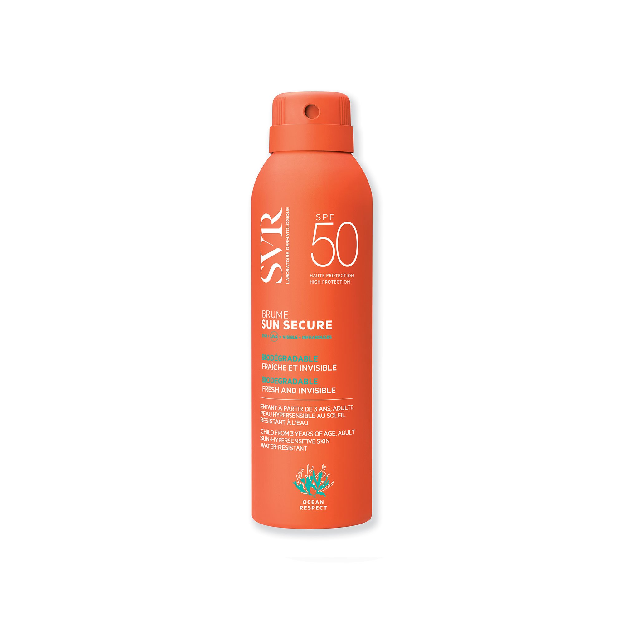 SVR sun secure brume SPF 50+ fraîche invisible