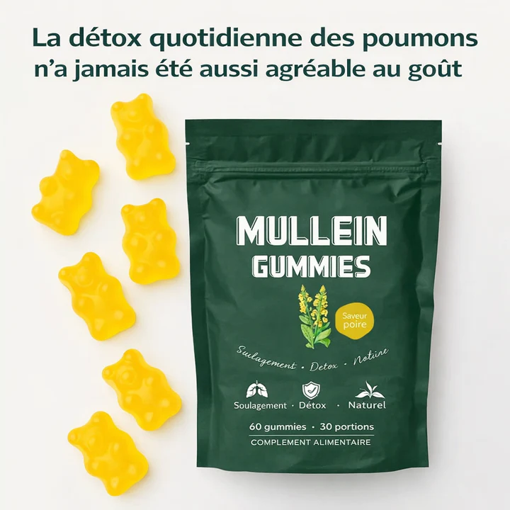 Mullein Gummies – 60 Gommes Naturelles